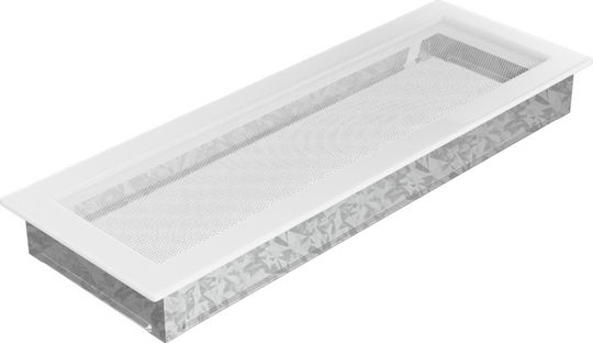 Kratki Ορθογώνια Περσίδα Τζακιού 49x17cm Λευκή