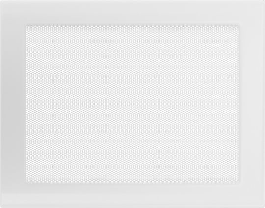 Kratki Ορθογώνια Περσίδα Τζακιού 30x22cm Λευκή