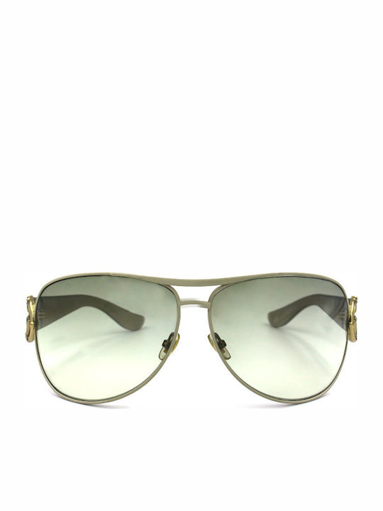 Gucci Sonnenbrillen mit Weiß Rahmen und Braun Verlaufsfarbe Linse GG2834/S 1ZSIS