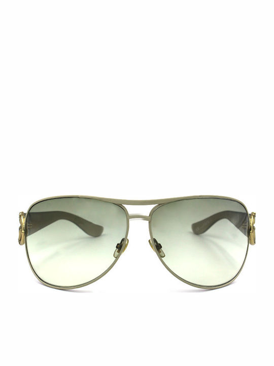 Gucci Γυαλιά Ηλίου Λευκά με Mixed Σκελετό