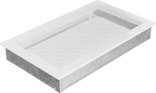 Kratki Ορθογώνια Περσίδα Τζακιού 37x22cm Λευκή