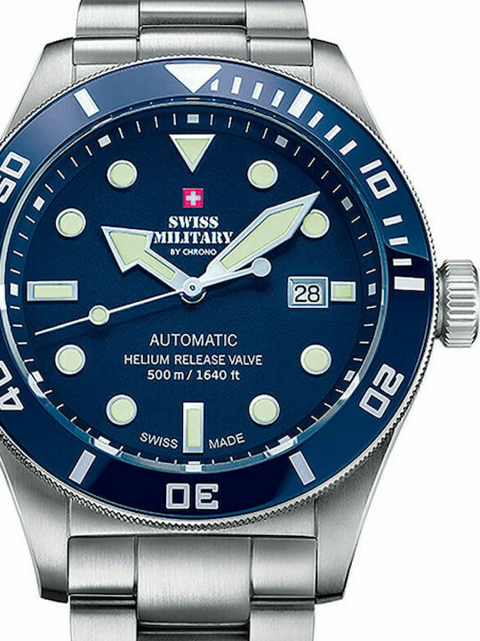 Swiss Military by Chrono Uhr Automatik mit Metallarmband Swiss Military by Chrono Uhr Automatik mit Metallarmband