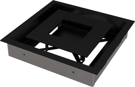 Kratki Τετράγωνη Περσίδα Τζακιού 22x22cm Μαύρη
