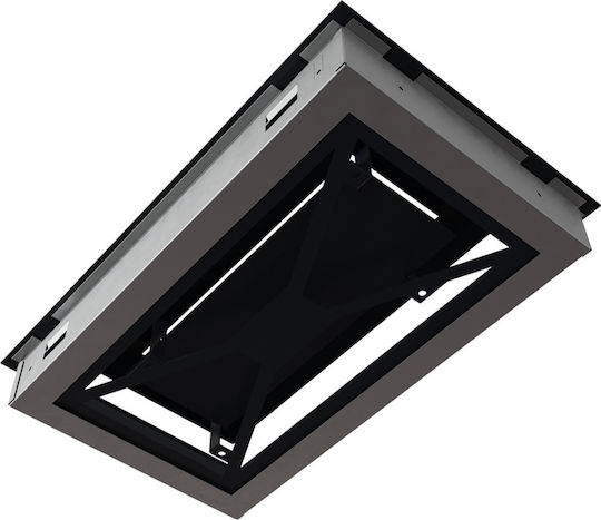 Kratki Rectangular Fireplace Air Shutter Black 37x22cm
