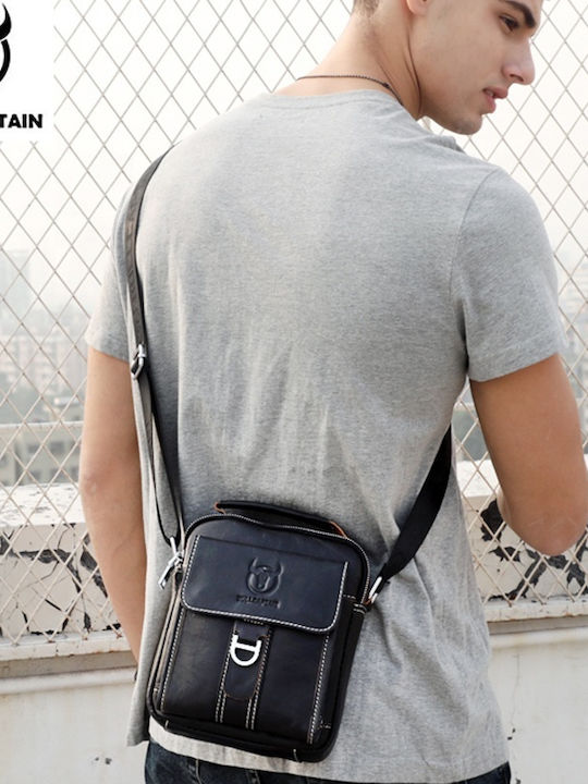 Leather Men's Bag Shoulder / Crossbody Black