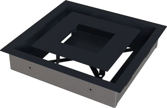 Kratki Τετράγωνη Περσίδα Τζακιού 22x22cm Γκρι