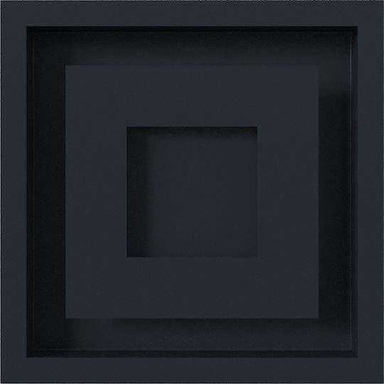 Kratki Τετράγωνη Περσίδα Τζακιού 22x22cm Γκρι