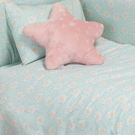 Melinen Mini Stars Πάνα Αγκαλιάς Γαλάζιο 85x85εκ.
