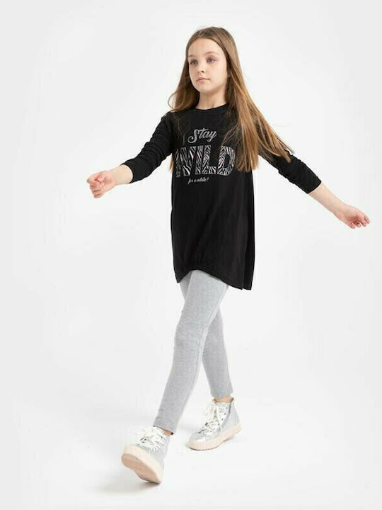 Kids' Set with Leggings Winter 2pcs Black