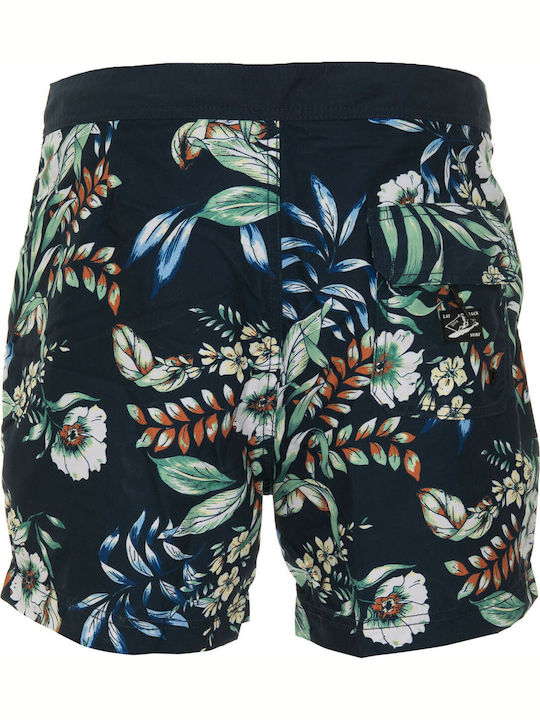 Surf Retro Men's Swimwear Shorts Navy Blue Floral
