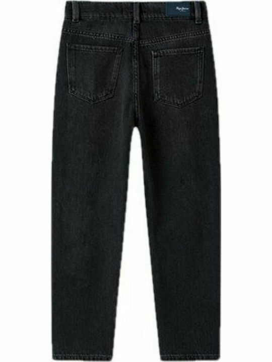 Pepe Jeans KARA MUMFIT Παιδικό Τζιν Παντελόνι Μαύρο Pepe Jeans KARA MUMFIT Παιδικό Τζιν Παντελόνι Μαύρο
