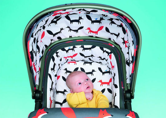 Cosatto 3 in 1 Giggle Quad Reversible 3 in 1 Baby Stroller Suitable for Newborn Orange