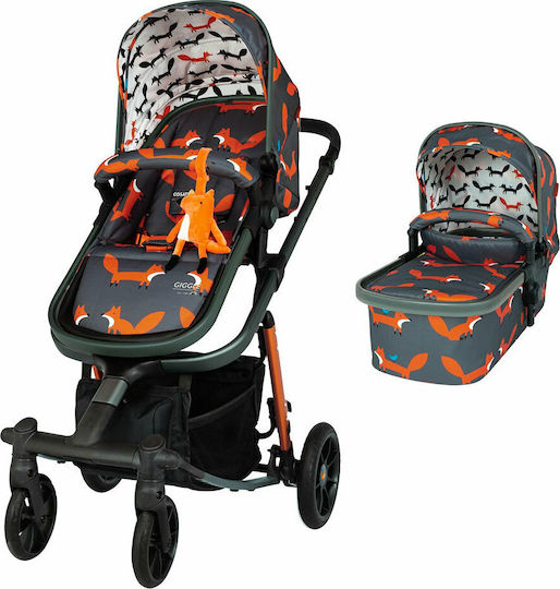Cosatto 3 in 1 Giggle Quad Reversible 3 in 1 Baby Stroller Suitable for Newborn Orange