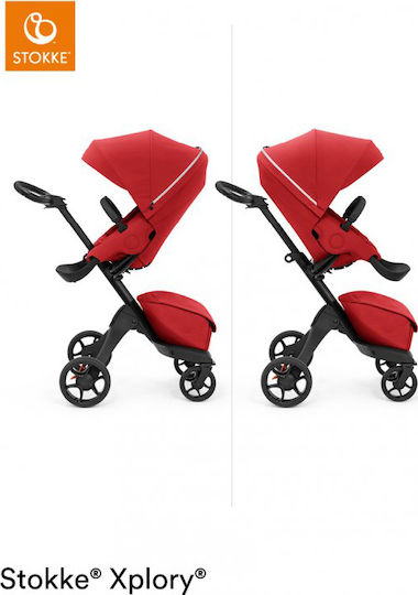 Stokke Xplory X Baby Stroller Suitable for Newborn Ruby Red 13.4kg