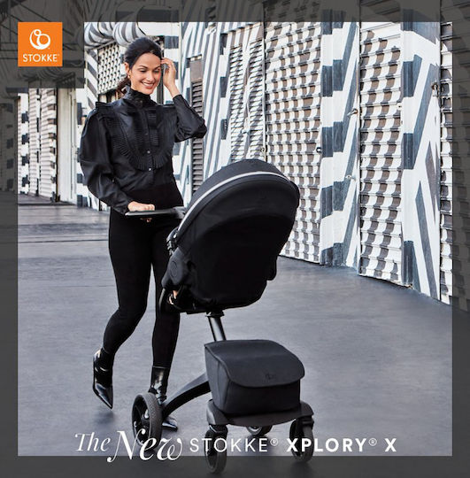 Stokke Xplory X Καρότσι Μωρού Kατάλληλο για Nεογέννητο Rich Black 13.4kg