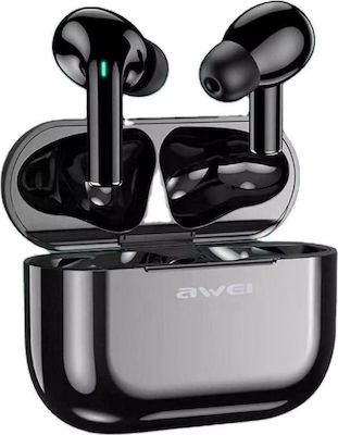 Awei T29 In-ear Bluetooth Handsfree Earphones with Sweat Resistance and Charging Case Blacα