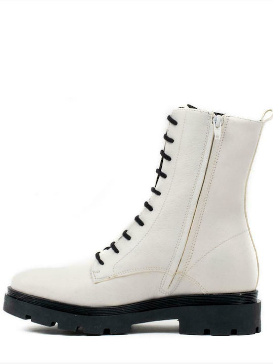 Women's Leather Boots MIA FIRENZE 128 REMO WHITE WHITE_OFF