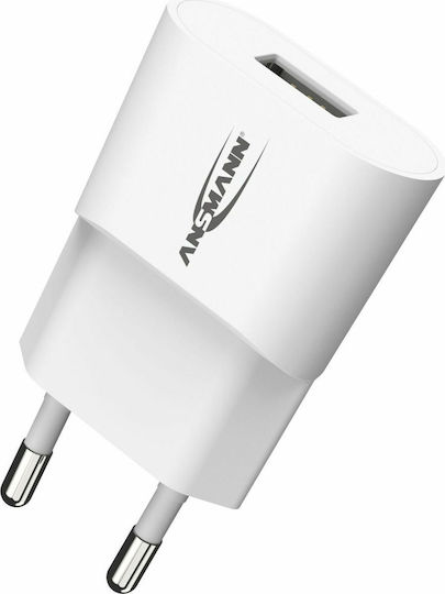 Ansmann Зарядно без кабел с USB-A порт Бял (HC105)