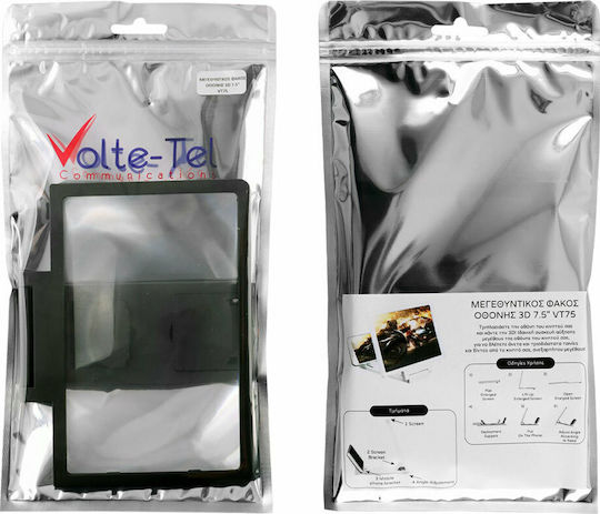 Volte-Tel Lupă Pentru Ecranul Telefonului 3D În Culoare Neagră