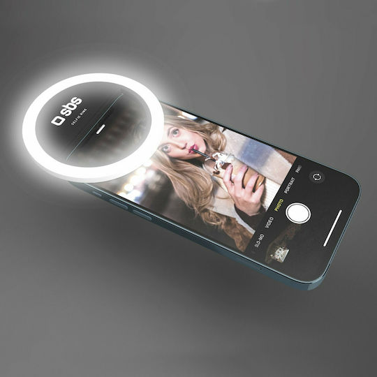 SBS Selfie Flash Selfie Ring Light în culoarea Negru
