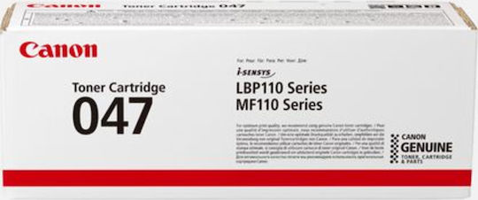 Canon 047 Γνήσιο Toner Laser Εκτυπωτή Μαύρο 1600 Σελίδων (2164C002)
