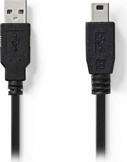Nedis USB 2.0 Cable USB-A male - mini USB-B male 3m (CCGP60300BK30)