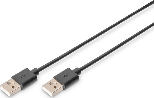 Digitus 1m USB 2.0 Cable A-Male (AK-300100-010-S)