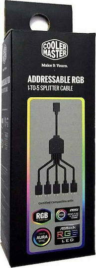 CoolerMaster Addressable RGB 1-to-5 LED Splitter/Extension Cable