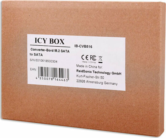 Icy Box Adapter M.2 to SATA M.2 SATA to SATA III Converter Card (IB-CVB516)
