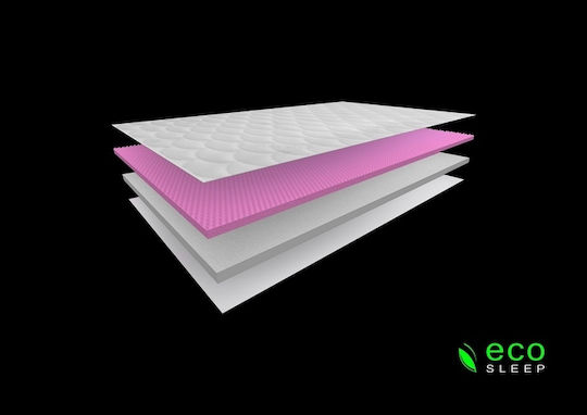 Eco Sleep Ανώστρωμα Memory Touch Ημίδιπλο Memory Foam με Αποσπώμενο Κάλυμμα 110x200x6εκ.