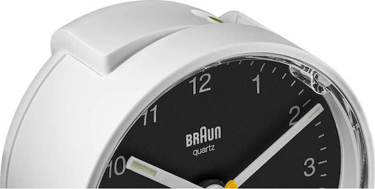 Braun BC 01 WB Безшумен Масов Часовник с Индикатори с Будилник Бял 67006