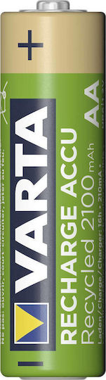 Varta Recharge Accu Recycled Baterii Reîncărcabile AA Ni-MH 2100mAh 1.2V 4buc