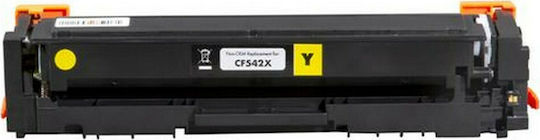 Συμβατό Toner για Laser Εκτυπωτή HP 203X CF542X 2500 Σελίδων Κίτρινο