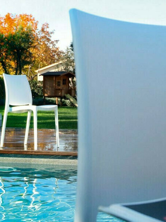 Outdoor Chair Polypropylene Maya Silver Grey 44x50x81cm