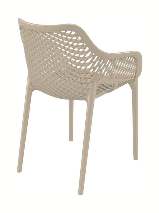 Outdoor Chair Polypropylene Air XL Taupe 57x60x81cm