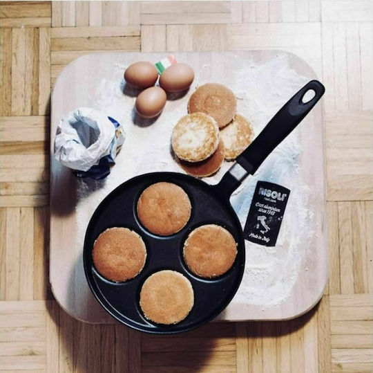 Risoli PanCake Pan for Pancakes made of Cast Aluminum with Non-Stick Coating 25cm