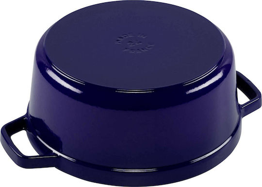 Staub Round Cocotte Βαθιά Κατσαρόλα από Μαντέμι 24cm
