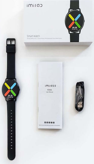 Imilab KW66 45mm Wasserdicht Smartwatch mit Pulsmesser (Schwarz)