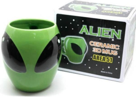 Alien 3D Mug Ceramic Green Alien 3D Mug Ceramic Green