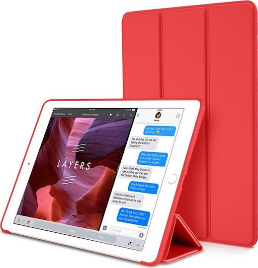 Smart Flip Cover Rote Tablet Hülle Für iPad 2019/2020/2021 10.2''