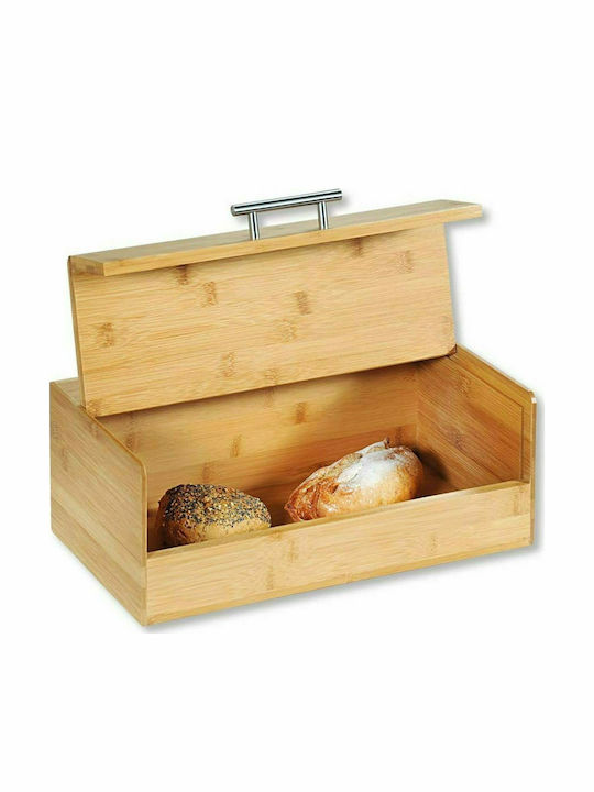 Kesper Wooden Bread Box with Lid Brown 36x20x14cm