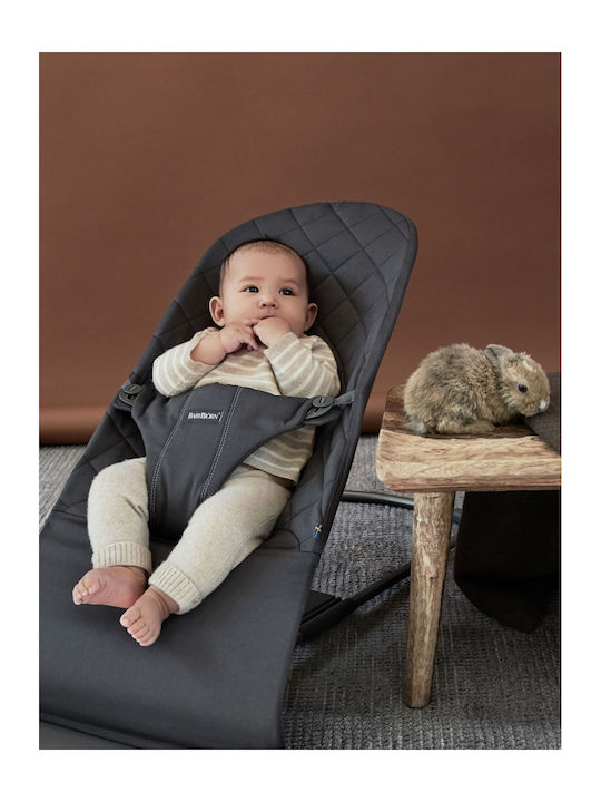 BabyBjorn Manual Baby Relax Bliss Cotton Midnight Anthracite for Child up to 13kg