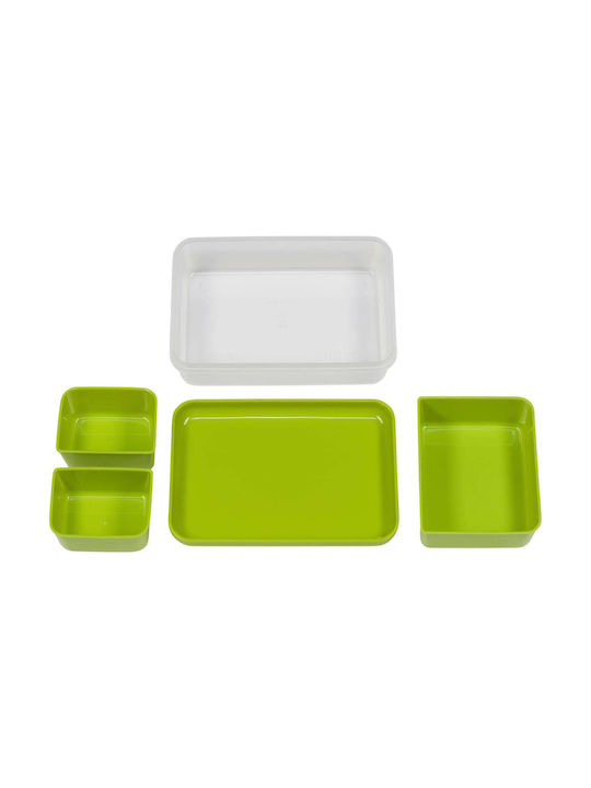 Emsa Clip & Go Lunchbox Kunststoff Transparent/Green Geeignet für die Mikrowelle 1200ml 1Stück