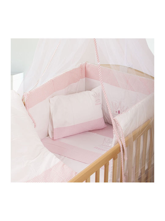 Dimcol Mosquito Net Crib Princess Tulle 1214016801503319 Pink 490x160cm