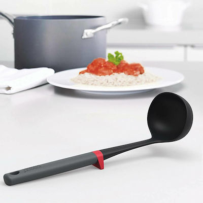 Joseph Deep Plastic Soup Spoon Black