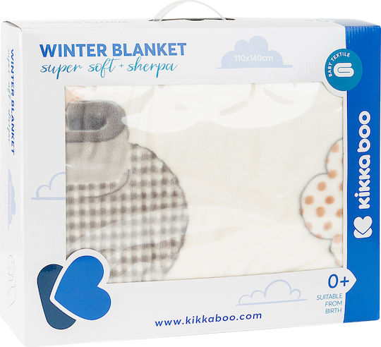 Kikka Boo Blanket Cot Pingui Family Velvet Beige 110x140cm