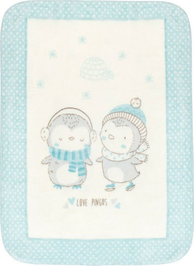 Kikka Boo Babydecken Kinderbett Love Pingus 110x140cm