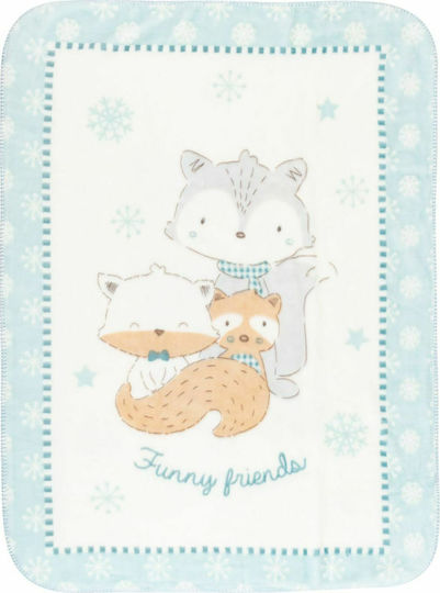 Kikka Boo Babydecken Für Kinderbett Funny Friends 110x140cm