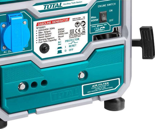 Total Silent Suitcase Type Gasoline Two-stroke Generator with Maximum Power 1kVA