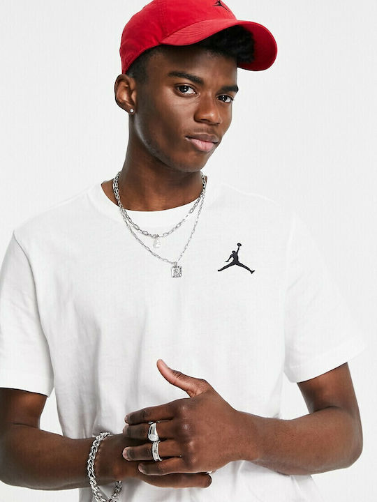 Jumpman Embroidered Αθλητικό T-shirt Λευκό